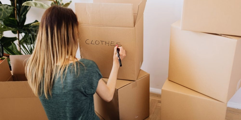 A person wondering if they should pack themselves or hire a professional packing service